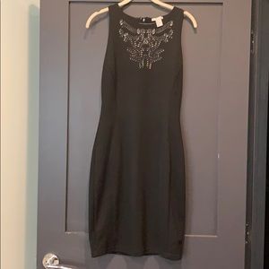 H&M black midi dress
